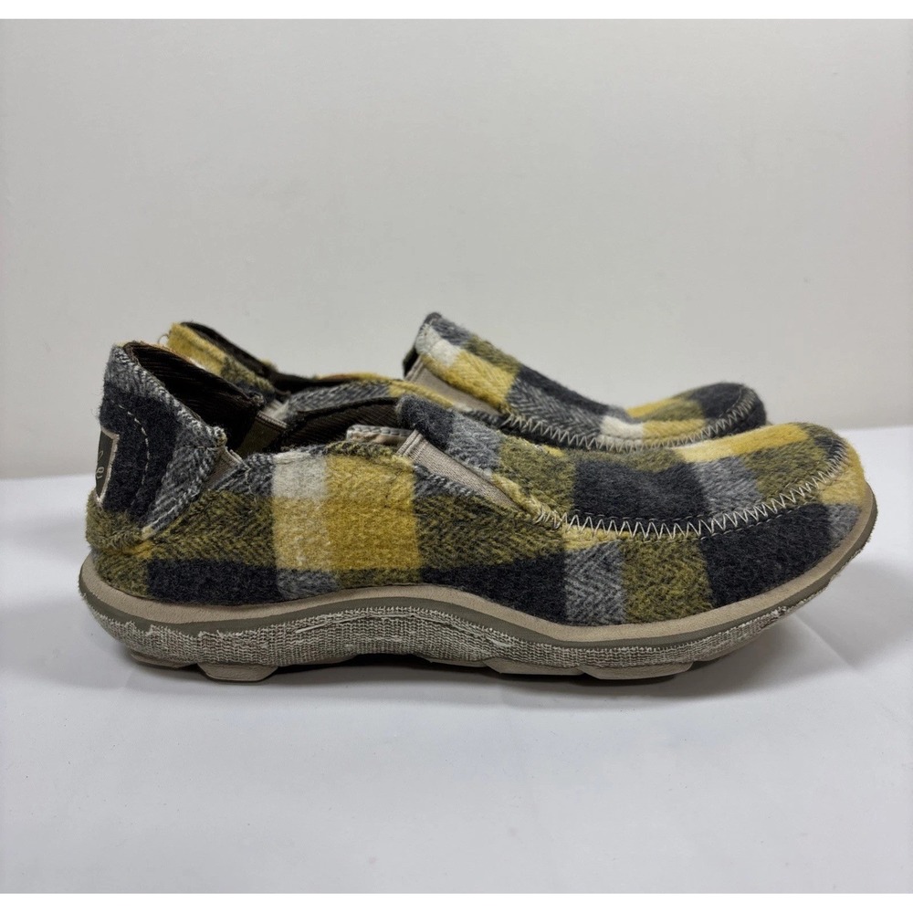 Cushe Womens 6 Surf Slipper Canvas Comfort Slip On Shoes Yellow Tratan UW00508